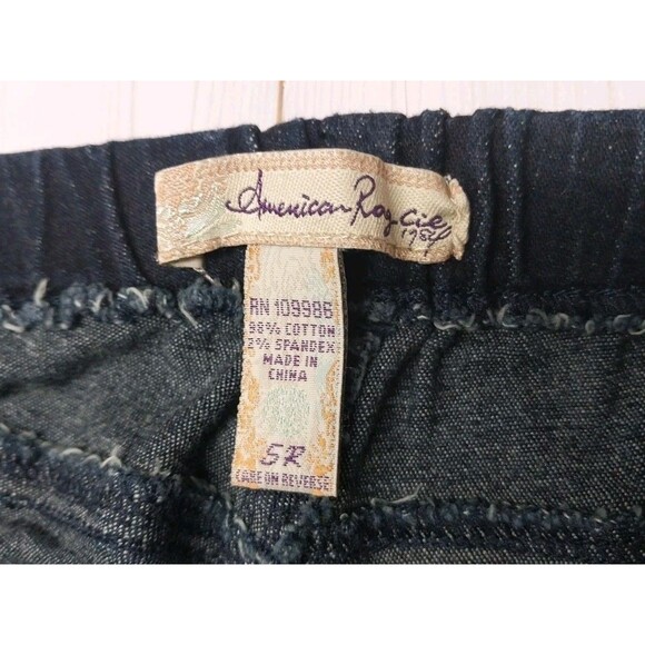 AMERICAN RAG CIE Junior Womens Jeans Size 5 R Skinny Stretch Blue Denim Pull On - Picture 3 of 12